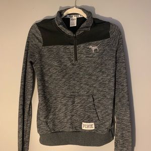 PINK quarter zip sweatshirt